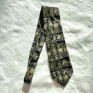 Grateful Dead MINT Condition Silk Tie "Sphinx Theatre Fourth Set" hieroglyphics 